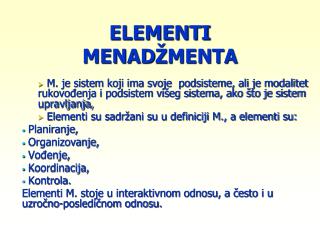 ELEMENTI MENAD ŽMENTA