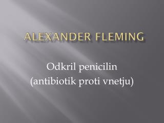 Alexander fleming