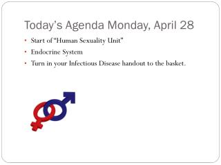 Today’s Agenda Monday, April 28