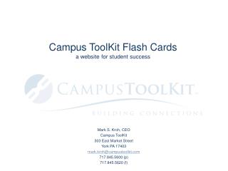 Campus ToolKit Flash Cards a website for student success