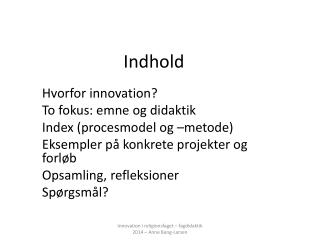 Indhold