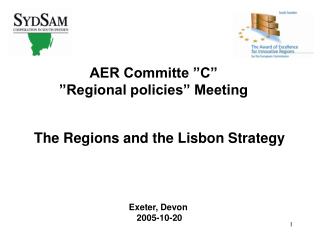 AER Committe ”C” ”Regional policies” Meeting