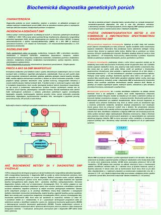 Biochemická diagnostika genetických porúch