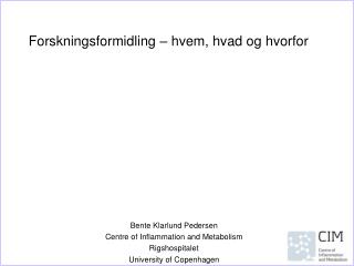 Forskningsformidling – hvem, hvad og hvorfor