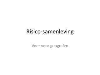 Risico-samenleving