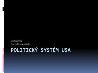 Politický systém USA