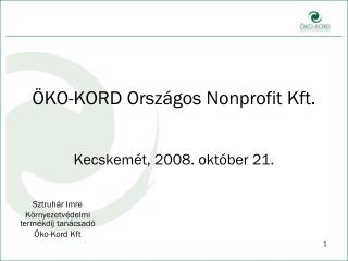 ÖKO-KORD Országos Nonprofit Kft.