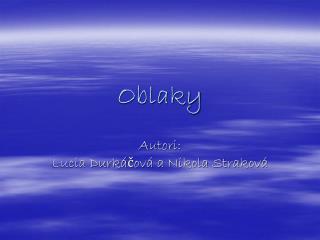 Oblaky