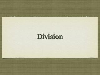 Division