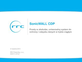 SonicWALL CDP