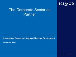 The Corporate Sector as Partner