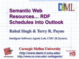 Semantic Web Resources… RDF Schedules into Outlook