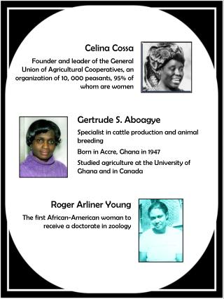 Celina Cossa Founder and leader of the General Union of Agricultural Cooperatives, an organization of 10, 000 peasants,