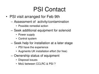 PSI Contact