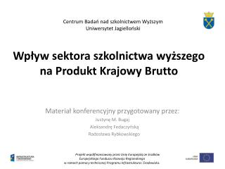 Wpływ sektora szkolnictwa wyższego na Produkt Krajowy Brutto