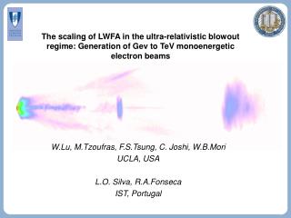 W.Lu, M.Tzoufras, F.S.Tsung, C. Joshi, W.B.Mori UCLA, USA L.O. Silva, R.A.Fonseca IST, Portugal