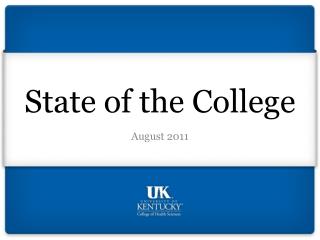 State of the College