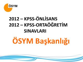 ÖSYM Başkanlığı