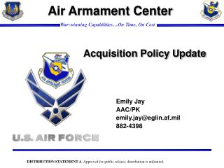 Acquisition Policy Update