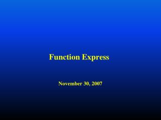 Function Express