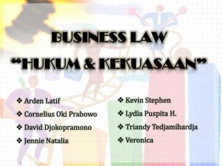 BUSINESS LAW “HUKUM &amp; KEKUASAAN”