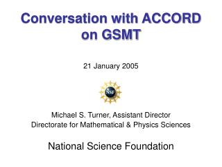 Conversation with ACCORD on GSMT