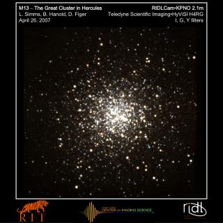 M13 – The Great Cluster in Hercules	RIDLCam • KPNO 2.1m