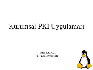 Kurumsal PKI Uygulamar ı