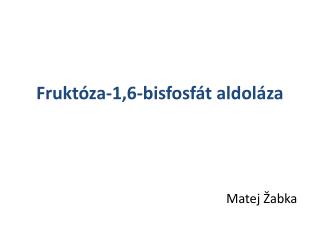 Fruktóza-1,6-bisfosfát aldoláza