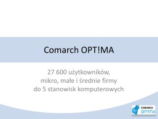 Comarch OPT!MA