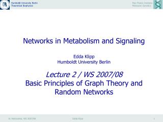 Basic Principles of Graph Theory