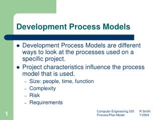 Development Process Models