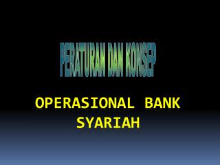 OPERASIONAL BANK SYARIAH