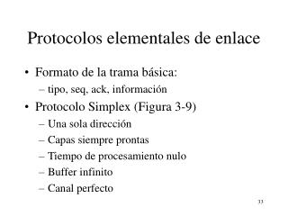 Protocolos elementales de enlace