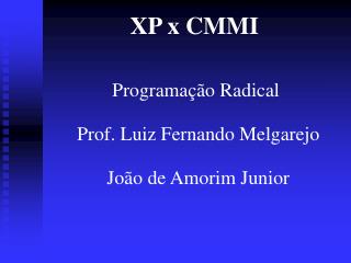 XP x CMMI