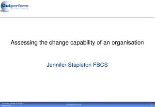 Assessing the change capability of an organisation