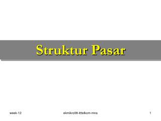 Struktur Pasar