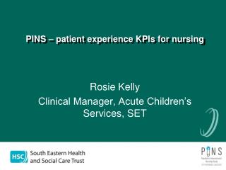 PINS – patient experience KPIs for nursing
