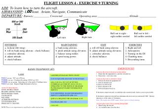 FLIGHT LESSON 4 - EXERCISE 9 TURNING
