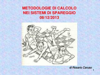 METODOLOGIE DI CALCOLO NEI SISTEMI DI SPAREGGIO 08/12/2013