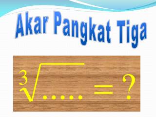 Akar Pangkat Tiga