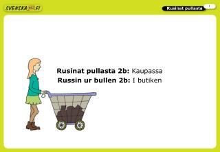 Rusinat pullasta 2b: Kaupassa Russin ur bullen 2b : I butiken