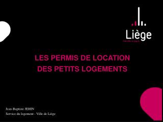 LES PERMIS DE LOCATION DES PETITS LOGEMENTS