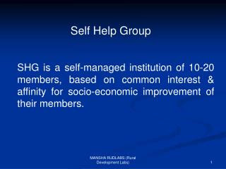 Self Help Group
