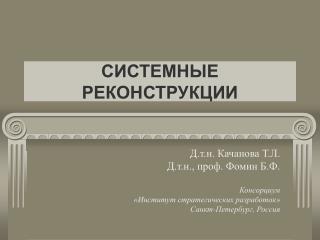СИСТЕМНЫЕ РЕКОНСТРУКЦИИ