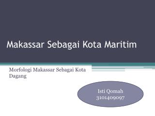 Makassar Sebagai Kota Maritim