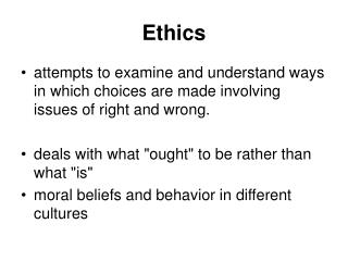 Ethics