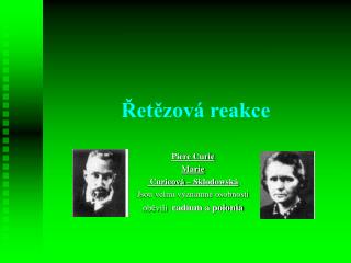  Řetězová reakce
