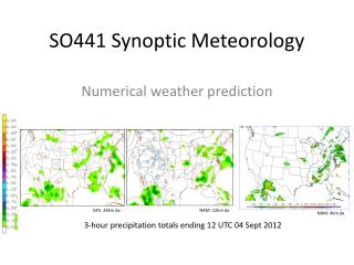 SO441 Synoptic Meteorology