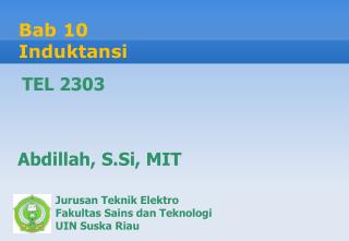 Bab 10 Induktansi